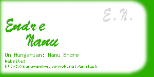 endre nanu business card